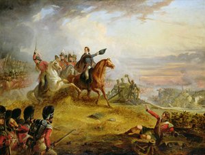Välikohtaus Waterloon taistelussa vuonna 1815